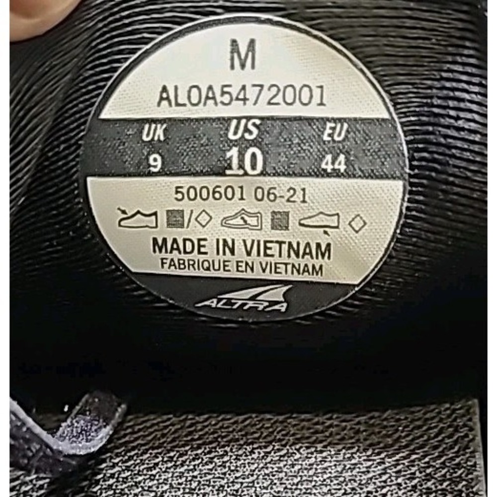 Altra Mens Torin 5 Luxe Black AL0A5472001 Shoes Running Sneakers Size 10 * wear - Picture 15 of 15